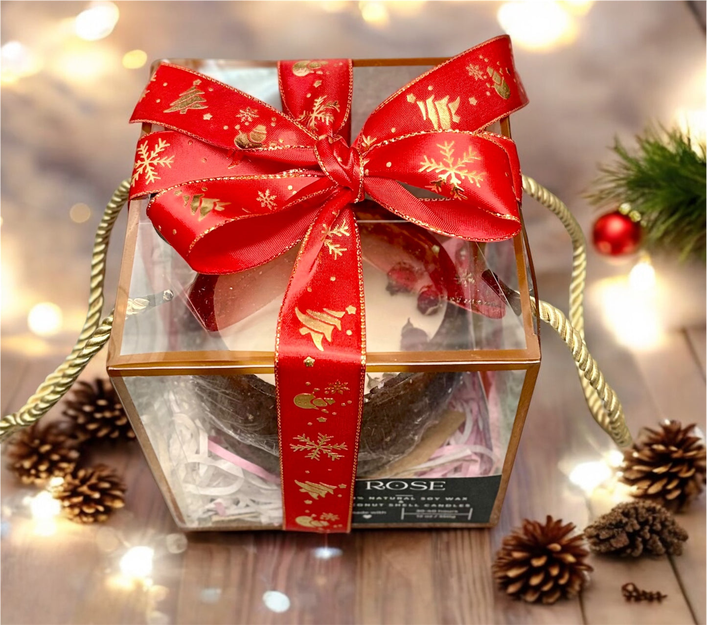 VANILLA Scented Coco shell soy wax candle! CHRISTMAS SPECIAL!