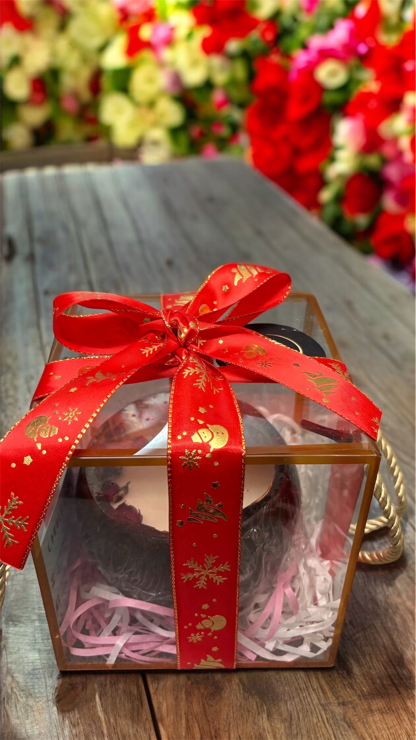 ROSE Scented Coconut Shell Soy Wax Candle! CHRISTMAS SPECIAL!!